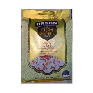 Hasan 1121 Steam Basmati Rice 5kg Hasan 1121 Steam Basmati Rice 5kg