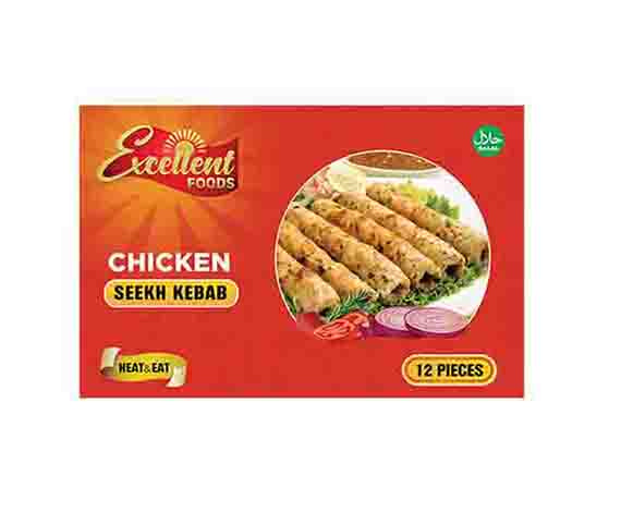 Excellent Chicken Seekh Kebab 12pcs