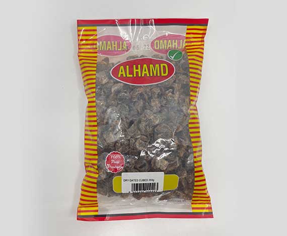 ALHAMD DRY DATES CUBED 200gm