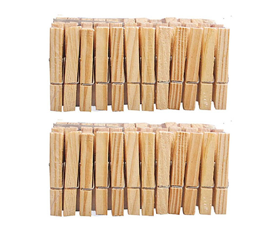 HARDWOOD CLOTHESPINS 48PCS